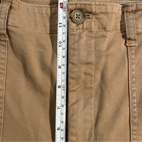 Aritzia Sunday Best Genevieve Wide Leg Cropped Pants Brown Size 10 Utility - Picture 8 of 15